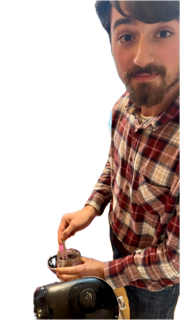 Intern making coffee